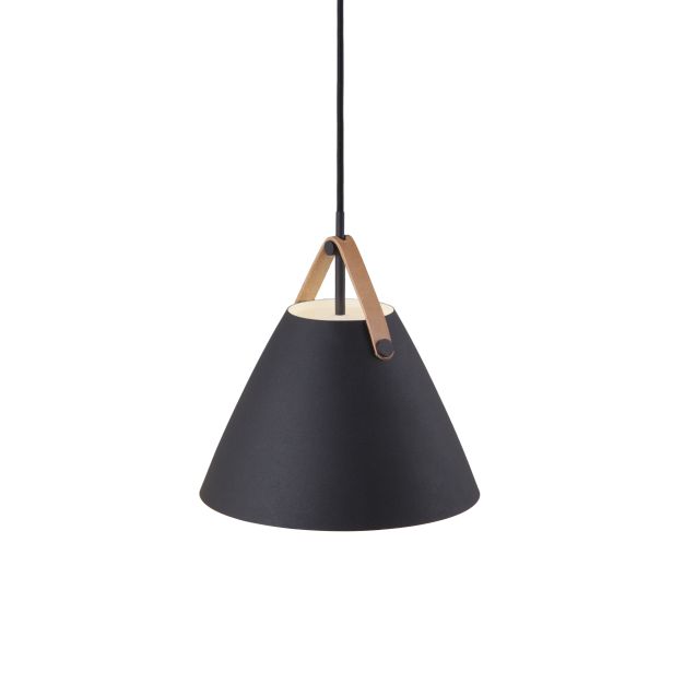 Design for the People Strap 27 - Pendelleuchte - Ø 27 x 334,55 cm - schwarz