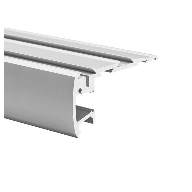 Klus STEP - LED-Profil für Treppenkanten - 4,1 x 8 cm - silber eloxiert