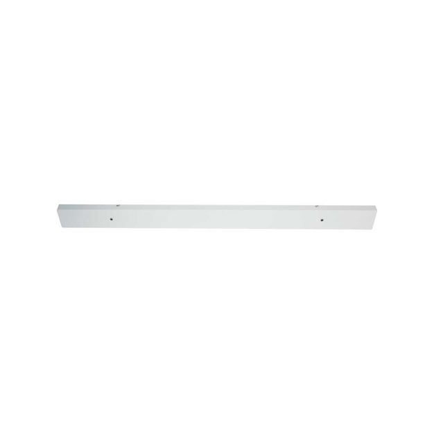 Artdelight Balk - Deckenplatte für 2 Pendelleuchten - 120 x 9,5 x 3 cm - weiß