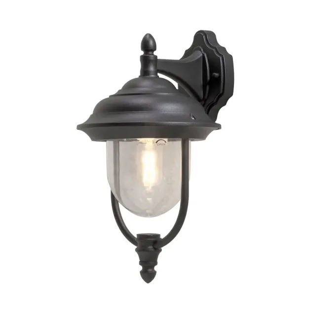 Konstsmide Parma Down - außenwandleuchte - 24 x 29 x 46 cm - IP43 - mattschwarz