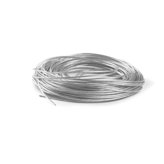 Klus Stahldraht - Isoliertes CU-Kabel FI-1,35 mm - Stahl