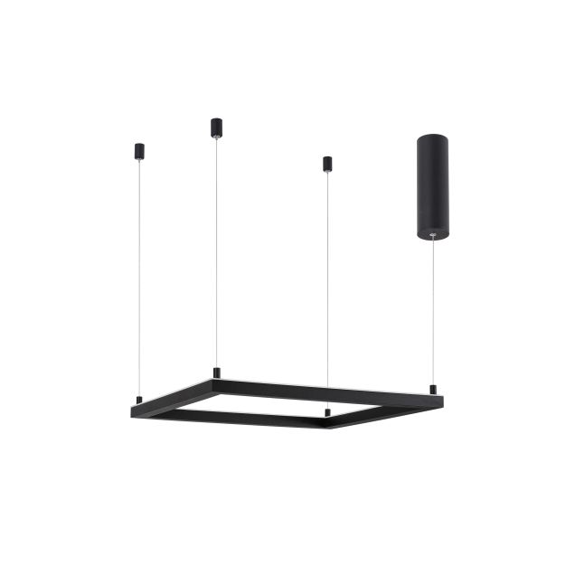 Nova Luce Eterna - Pendelleuchte - 50 x 50 x 120 cm - 30W dimmbare LED inkl. - Sand schwarz