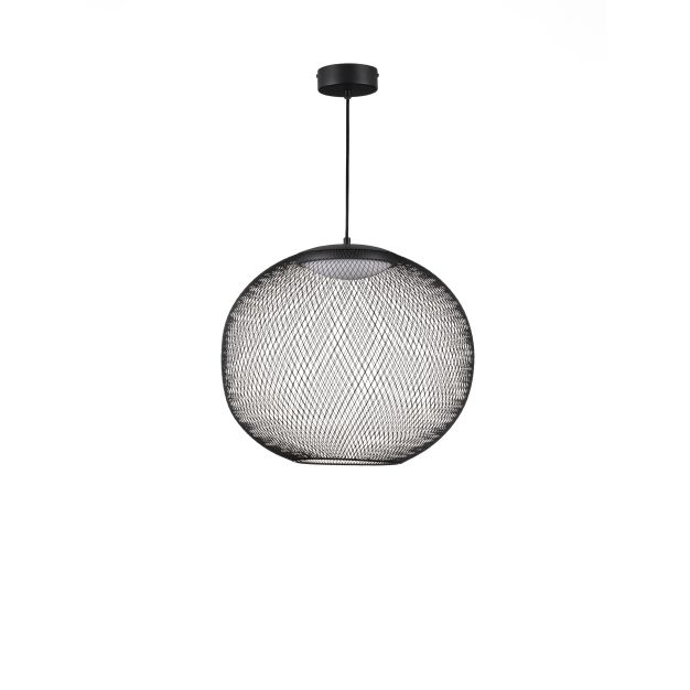 Nova Luce Kinetic - Hängelampe - Ø 50 x 154 cm - 24W LED inkl. - matt schwarz