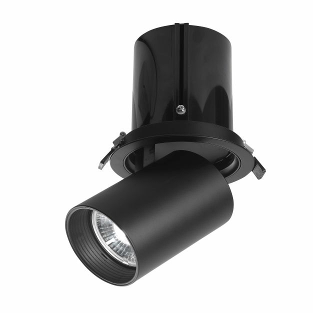 Nova Luce Juno - Einbauspot - Ø 96 mm, Einbaumaß Ø 85 mm - LED 15W dimmbar inklusive - schwarz