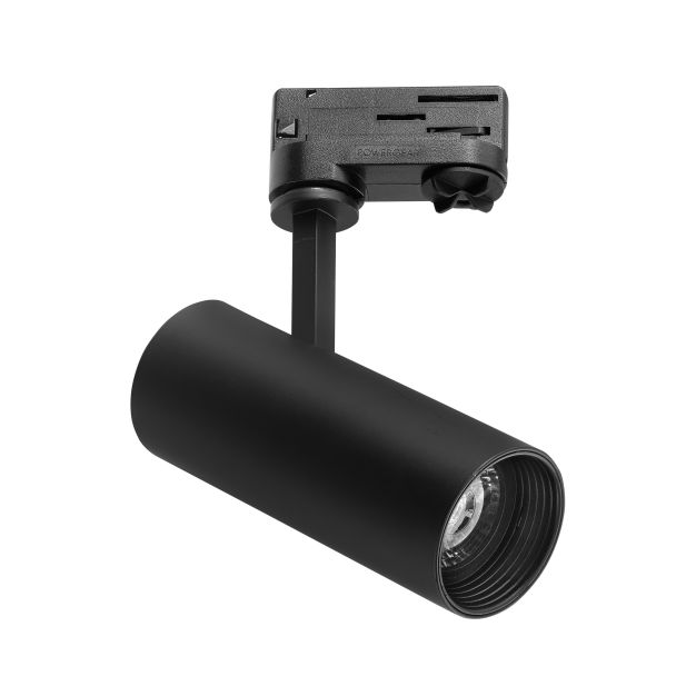 Nova Luce Track - 3-Phasen-Schienensystem - Ø 6,1 x 21 cm - 12W LED inkl. - schwarz - warmweiße Lichtfarbe