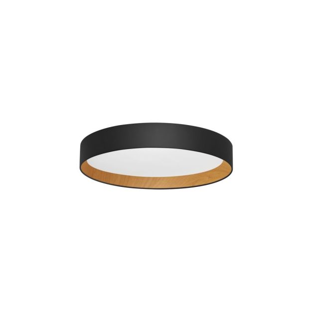 Nova Luce Stake - deckenleuchte - Ø 60 x 9 cm - 50W dimmbare LED inkl. - sand schwarz