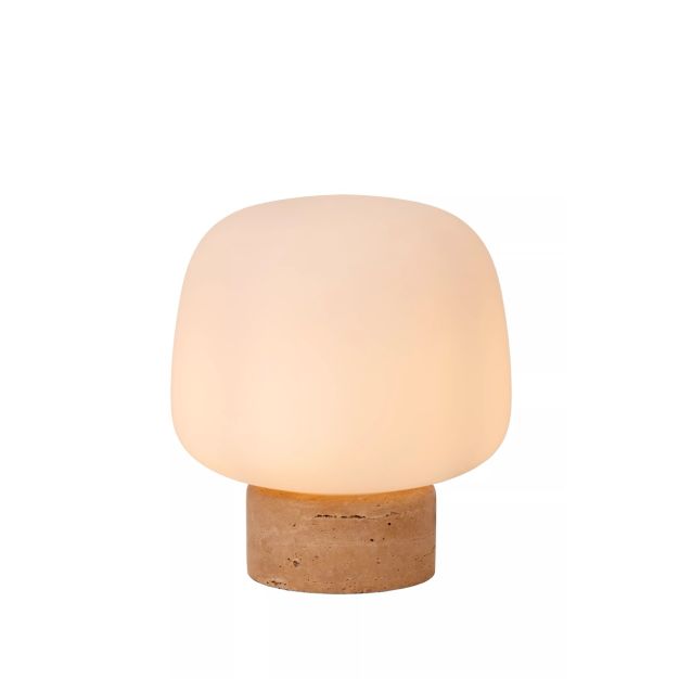 Lucide Anston - Tischleuchte - Ø 22 x 24 cm - taupe