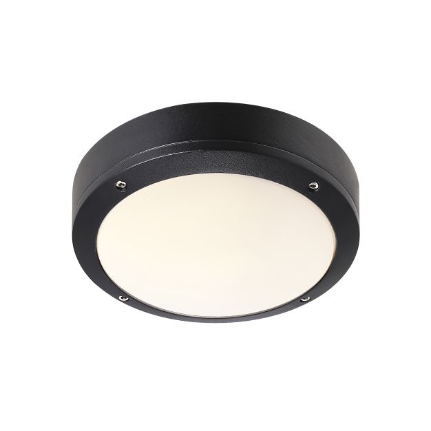 Nordlux Desi 22 - Außenwandleuchte - Ø 22,3 x 7 cm - IP44 - schwarz