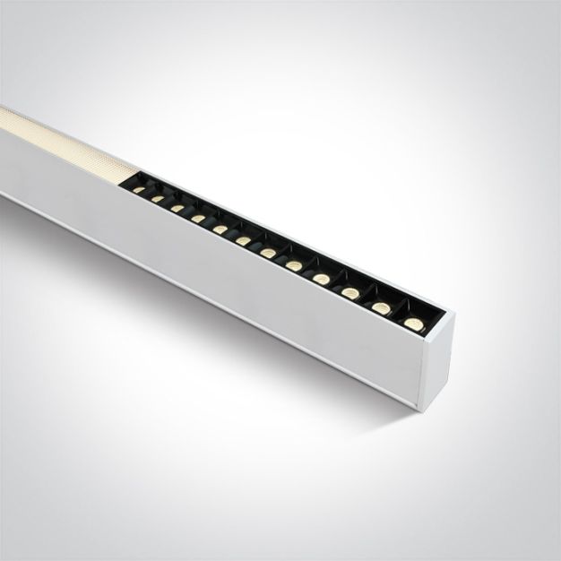 ONE Light LED Linear Profiles - Decken-/Hängelampe - 120 x 7 x 3,5 cm - 40W LED inkl. - weiß - einstellbare Lichtfarbe
