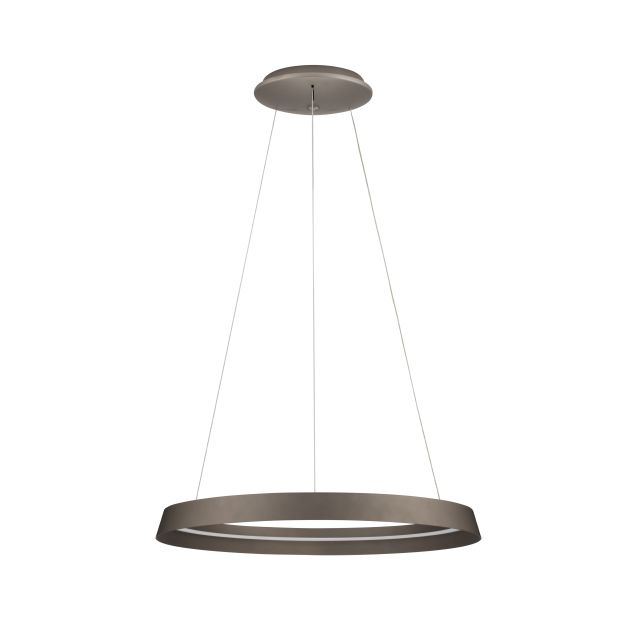 Nova Luce Ormi - Hängelampe - Ø 60 x 150 cm - 52W dimmbar LED inkl. - champagnerbraun
