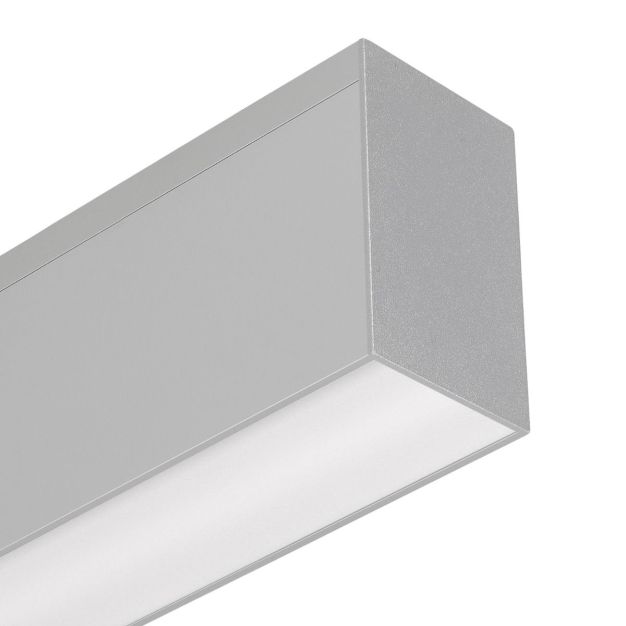 Leuchtenkönig Slim Line - Deckenleuchte - Profil 5,5 x 3,3 cm - 19,2W LED pro Meter - alu