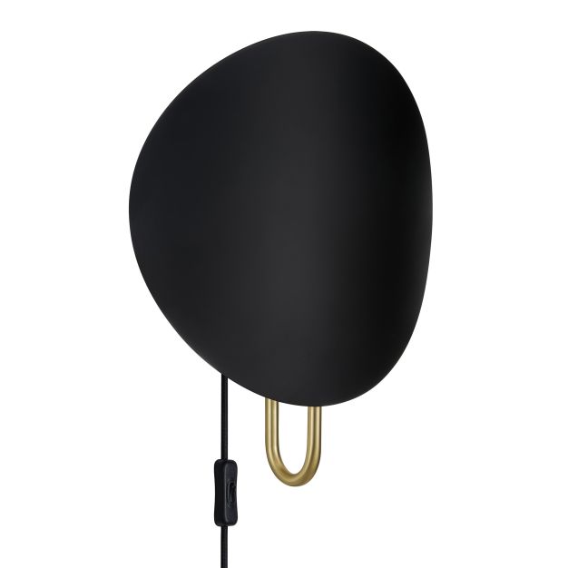 Design For The People Spargo - Wandleuchte - 32 x 39,3 cm - schwarz und messing