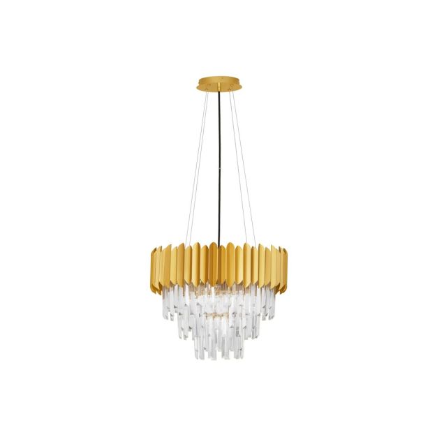 Nova Luce Magnolia - hängeleuchte - Ø 50 x 120 cm - gold