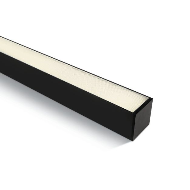 ONE Light LED Linear Profiles - Decken-/Hängelampe - 120 x 7,5 x 7,5 cm - 40W LED inkl. - schwarz - warmweiße Lichtfarbe