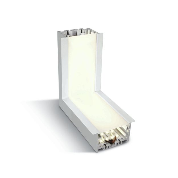 ONE Light LED-Einbauprofile - Winkel von der Decke zur Wand für 38152R - 16,4 x 7 x 6 cm - 10W LED inkl. - weiß - weiße Lichtfarbe