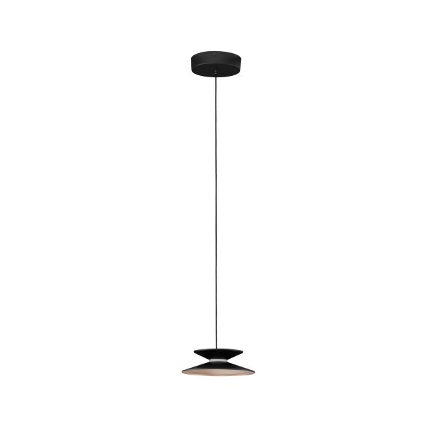 Nova Luce Morfi - Hängelampe - Ø 20 x 190 cm - 5W dimmbar LED inkl. - sand schwarz und Gold