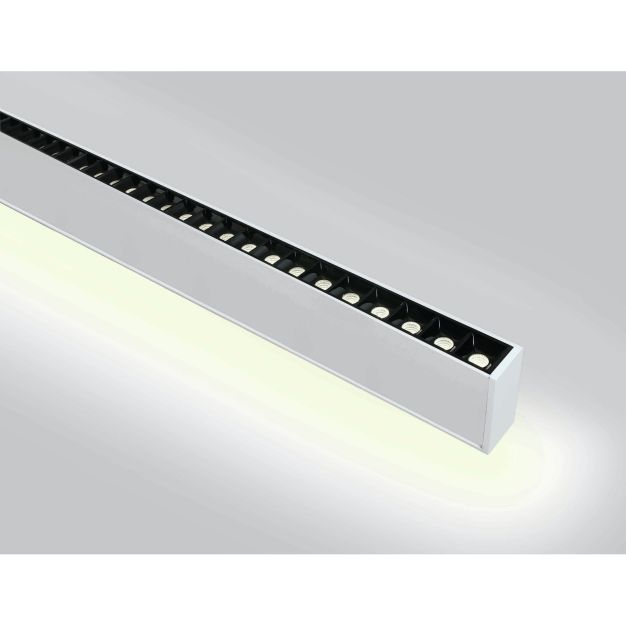 ONE Light LED Linear Profiles - Hängeleuchte - 130 x 7 x 3,5 cm - 40W + 20W LED inkl. - weiß - weiße Lichtfarbe