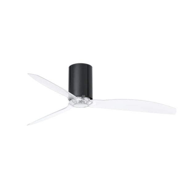 Faro Mini Tube - Deckenventilator mit Fernbedienung - Ø 128 cm - schwarz und transparent