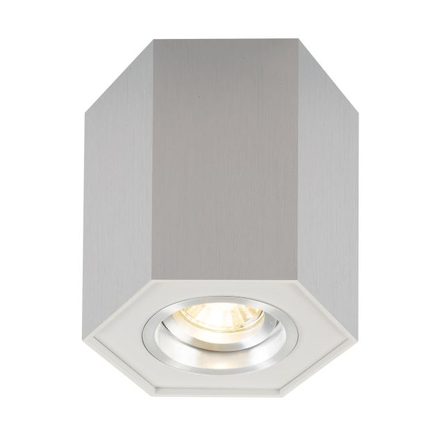Zuma Line Polygon CL R- Aufbaustrahler 1L - 12 cm - silber