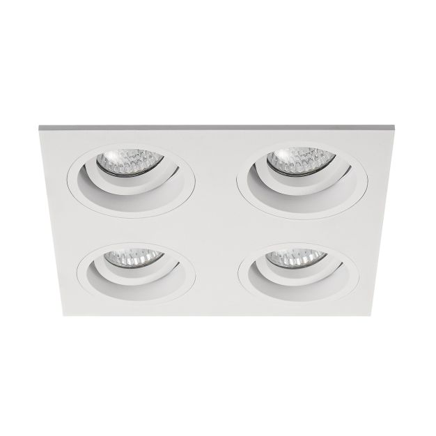 Zuma Line Chuck DL4 - Einbaustrahler - 190 x 190 mm, 175 x 175 mm Einbaumaß - weiß