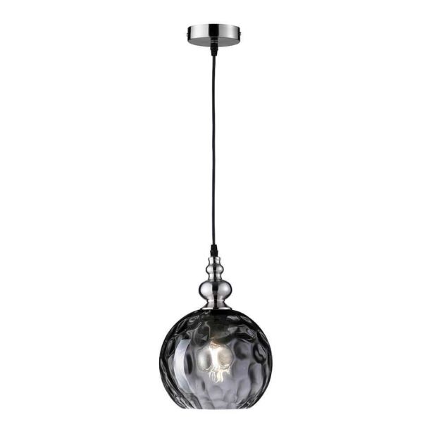 Fischer & Honsel Uller - Pendelleuchte - Ø 20 x 140 cm - schwarz