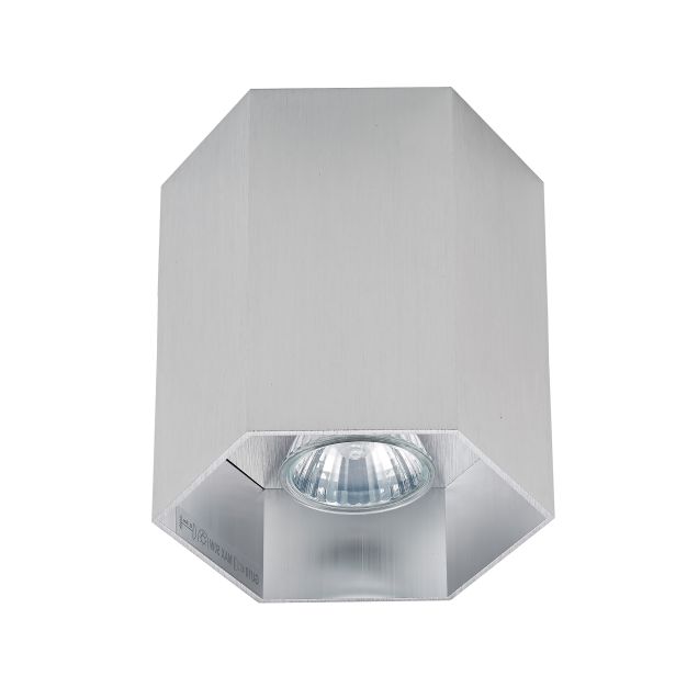 Zuma Line Polygon CL 1L - Aufbaustrahler 1L - 15 cm - silber