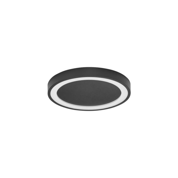 Nova Luce Nodi - deckenleuchte - Ø 45 x 5 cm - 30W LED inkl. - sand schwarz