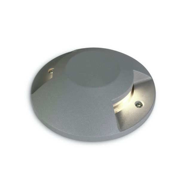 ONE Light Ground Surface Mounted Range - Bodeneinbaustrahler - Ø 20 x 4,2 cm - 2 x 6W LED inkl. - IP67 - grau
