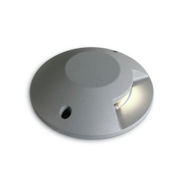 ONE Light Bodenaufbaureihe - Bodenspot - Ø 20 x 4,2 cm - 6W LED inkl - IP67 - grau