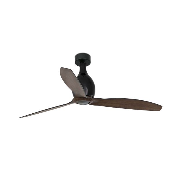 Faro Mini Eterfan - Deckenventilator mit Fernbedienung - Ø 128 cm - mattschwarz und dunkelbraun