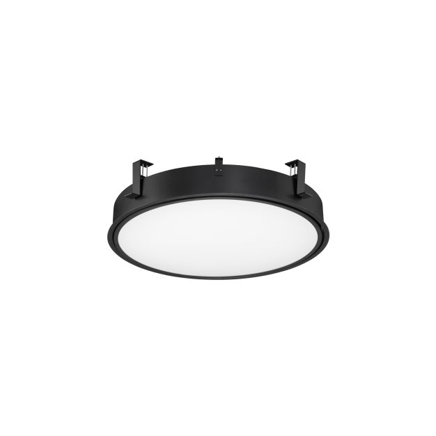Nova Luce Perfect Profile Trimless - Einbaustrahler - Ø 640 mm, 670 mm Einbaumaß - 40W dimmbare LED inkl. - 3000K - schwarz