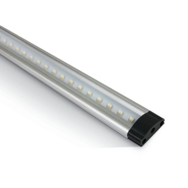 ONE Light LED Regalsystem - Profil - 100 x 2,5 x 0,9 cm - 10W dimmbare LED inkl - Aluminium und schwarz - 3000K