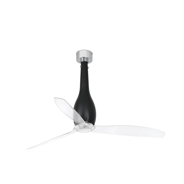Faro Eterfan - Deckenventilator mit Fernbedienung - Ø 128 cm - mattschwarz und transparent