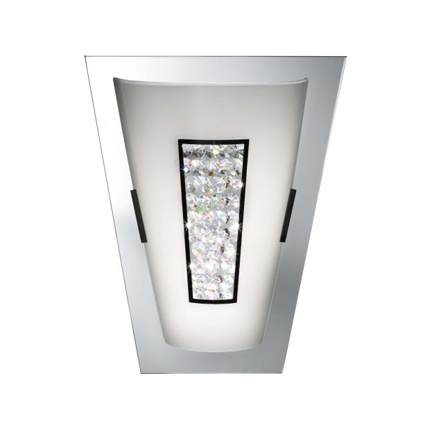 Searchlight Wall - Wandleuchte - 24 x 30 cm - 8W LED inkl. - Chrom