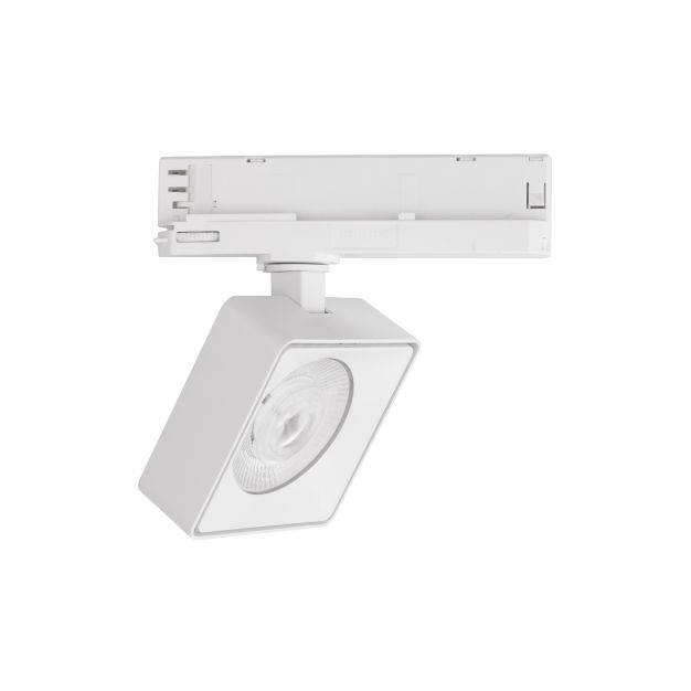 Nova Luce Roler - 3-Phasen Stromschienenstrahler - 9,5 x 9,5 x 15,5 cm - 20W LED inkl. - sandweiß