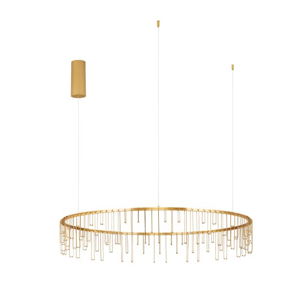 Nova Luce Stellar - Hängelampe - Ø 100 x 150 cm - 36W dimmbar LED inkl. - gold