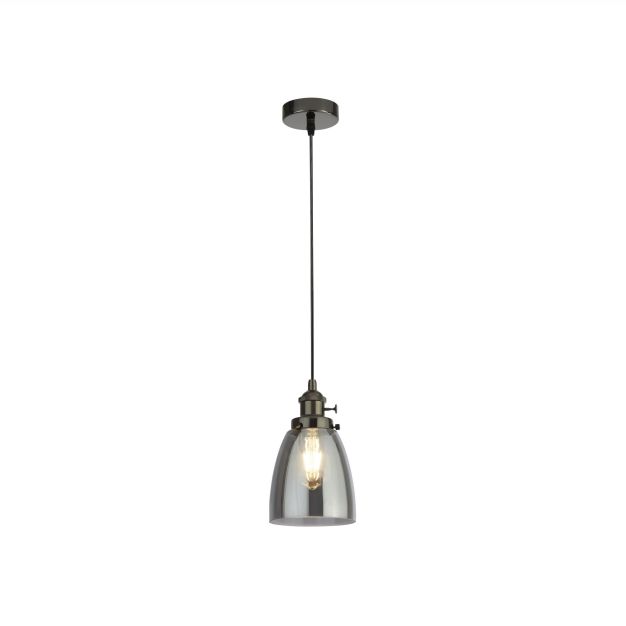Searchlight Pendants - Hängeleuchte - Ø 14 x 150 cm - schwarz