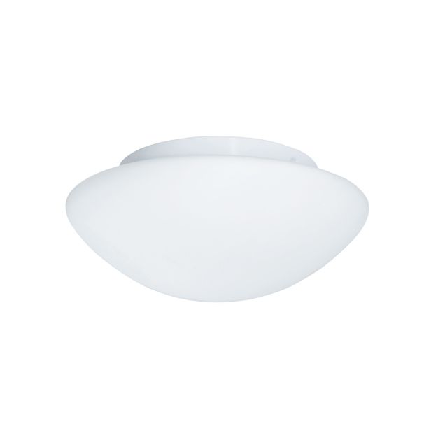 Searchlight Bathroom Flush - Badezimmer-Deckenleuchte - Ø 28 x 11,5 cm - IP44 - opalweiß