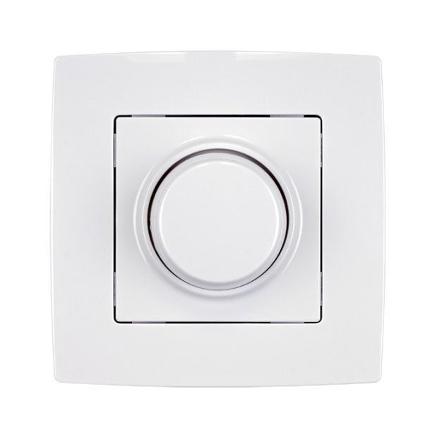 Elmark City - Einpoliger LED-Drehdimmer - 3 bis 300 Watt LED - weiß