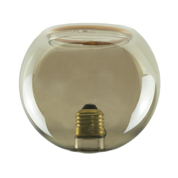 Segula LED-Lampe - Floating Globe Inside - Ø 12,5 x 11,5 cm - E27 - 5,2W dimmbar - 1900K - rauchfarben