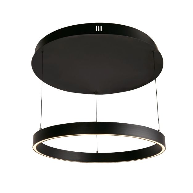 Searchlight Layla - Hängeleuchte -Ø 64 x 190 cm - 29W dim-to-warm LED inkl - bewegungsgesteuert - schwarz