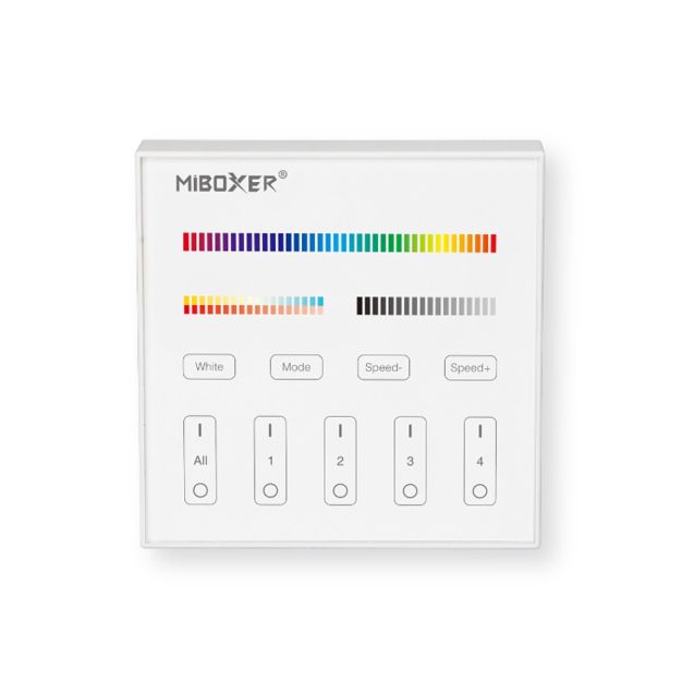 KLUS 4-Zonen magnetische Wandsteuerung - RGB+CCT LED-Streifen - Weiß