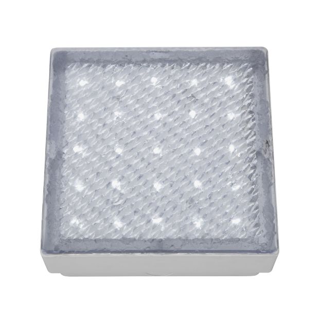 Searchlight LED Outdoor - Bodenstrahler für den Außenbereich - 15 x 15 x 7,6 cm - 1,5W LED inkl. - IP68 - transparent