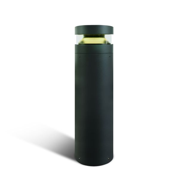 ONE Light Project Poller - Gartenleuchte - Ø 16 x 60 cm - 20W LED inkl. - IP65 - anthrazit - warmweiße Lichtfarbe