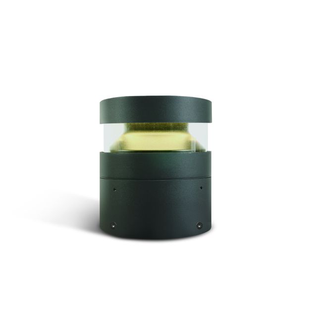 ONE Light Project Poller - Gartenleuchte - Ø 16 x 20 cm - 20W LED inkl. - IP65 - anthrazit - warmweiße Lichtfarbe
