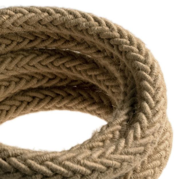 Creative Cables - Juteseil Kordel - pro 100 cm - braun