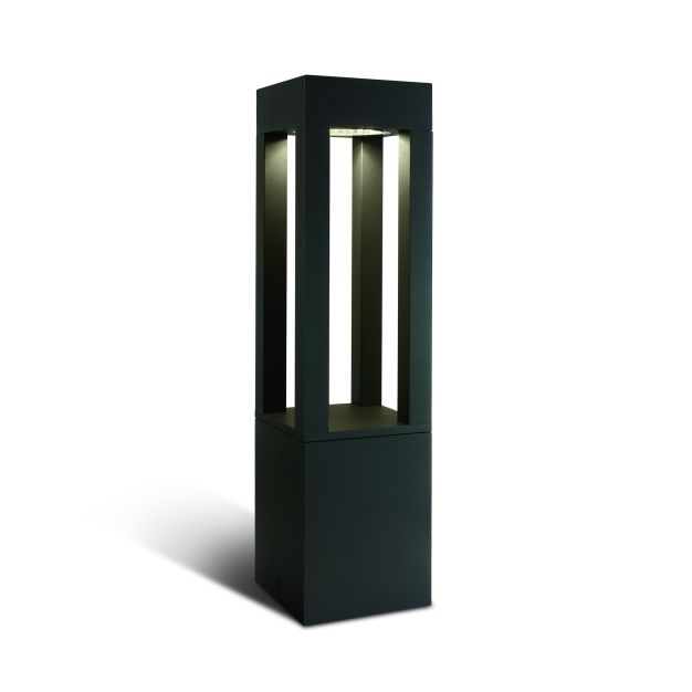 ONE Light Cage Light - Gartenleuchte - 16 x 16 x 60 cm - 22W LED inkl. - IP65 - anthrazit - weiße Lichtfarbe