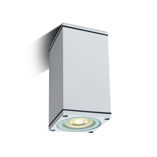 ONE Light GU10 Outdoor Cubes - Aufbaustrahler - 6,3 x 6,3 x 13,5 cm - IP54 - weiß