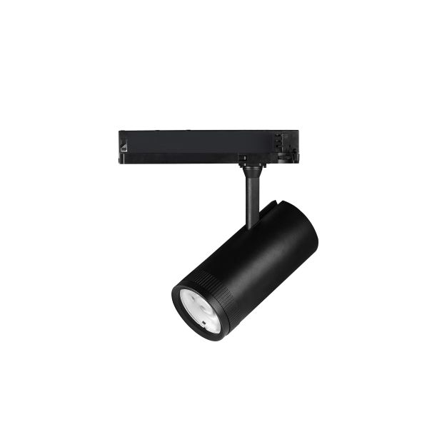 Nova Luce Kors - 3-Phasen Stromschienenstrahler - Ø 8,5 x 18 cm - 38W LED inkl. - Sand schwarz