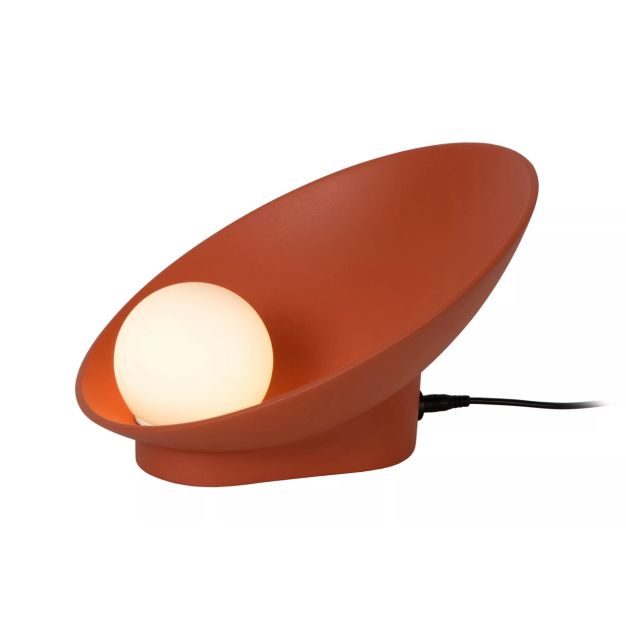 Lucide Raynell - Tischleuchte - 23,5 x 26,2 x 15,3 cm - 6W dimmbare LED inkl - terracotta